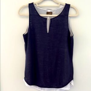 crosby. Navy Sleeveless Top size M